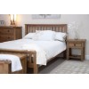 Rustic Solid Oak Furniture 5ft Kingsize Bed
